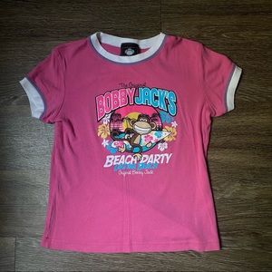 BOBBY JACK beach party pink tee